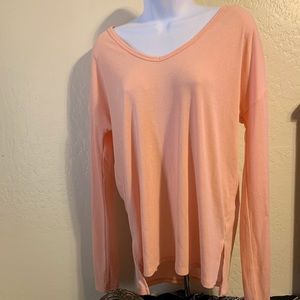 Peach long sleeve t-shirt